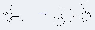 The 4,4'-dimethoxyazoxyfurazane could be obtained by the reactant of 1,2,5-Oxadiazol-3-amine,4-methoxy-